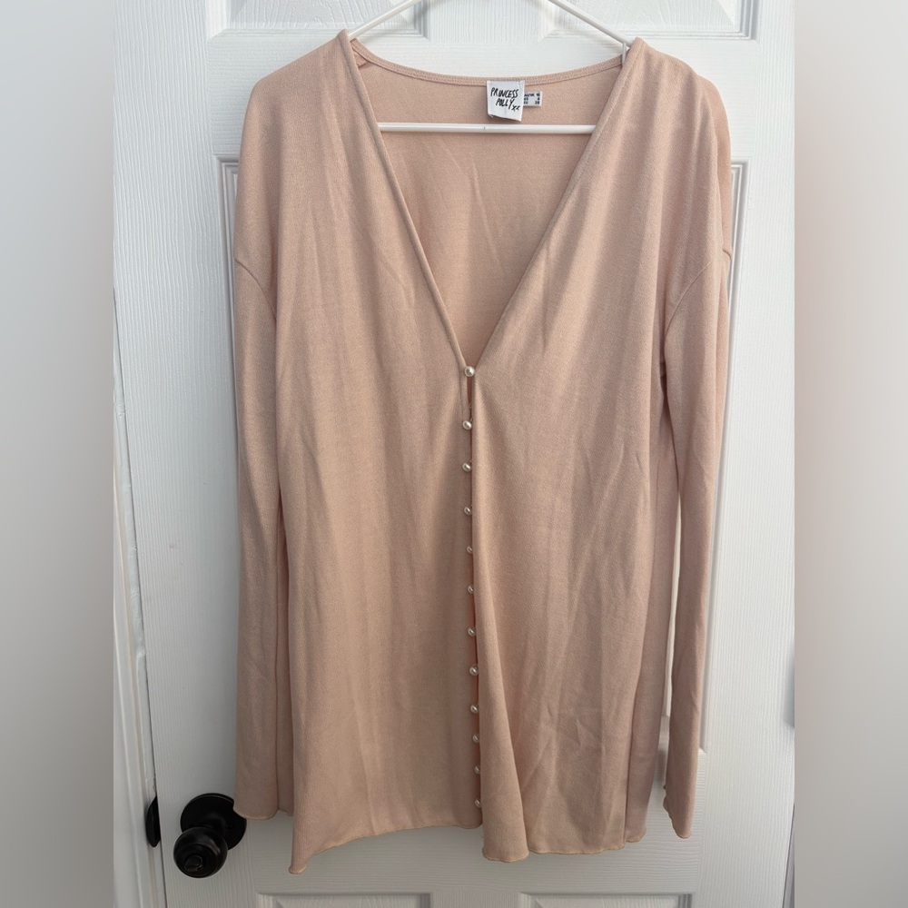 Princess Polly Pearl Button Cardigan